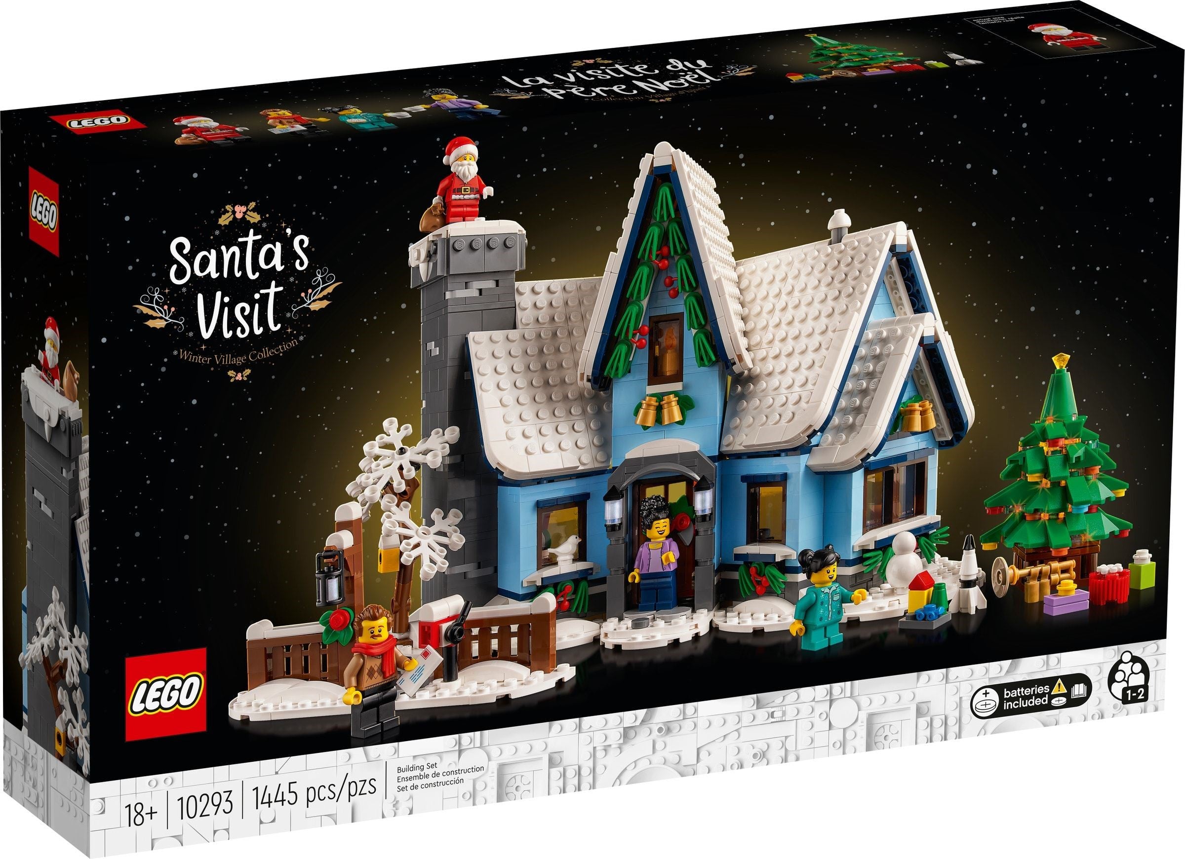 Icons Santa’s Visit 10293 Building sold Set for Adults (1445 Pieces)