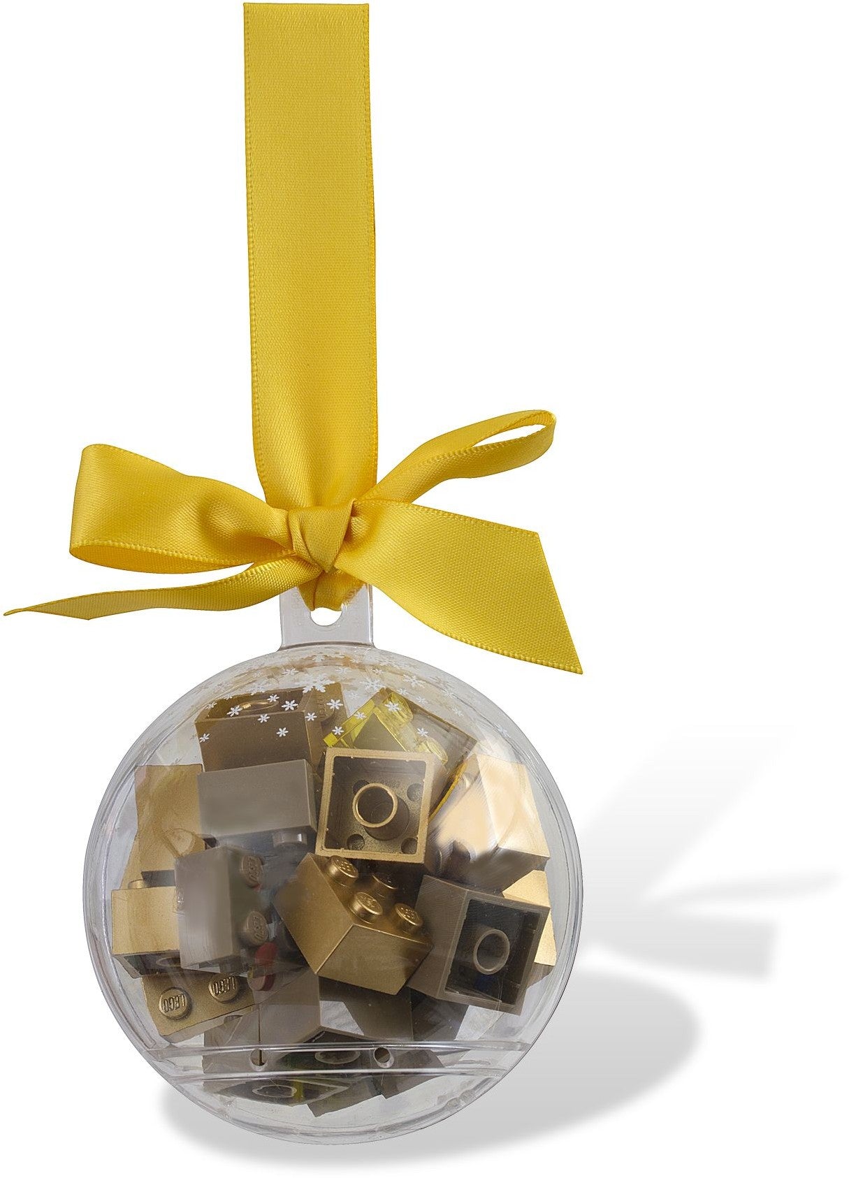 Holiday Ornament with Gold Bricks (Bauble)