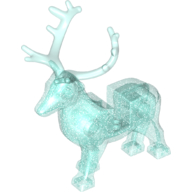 Deer with Trans-Light Blue Antlers (Stag, Reindeer)
