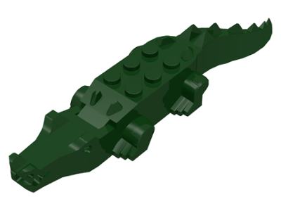 Alligator / Crocodile with 8 Teeth