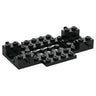 Vehicle Base 6 x 10 x 1 with Wheels Holder and 4 x 2 Recessed Center, Corner Cutouts with Smooth Underside