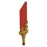 Weapon Sword, Broad with Trans-Red Blade pattern