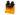 Hips and Trans-Orange Legs with Red Rimmed Black Lava Stone Spots Pattern