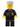 Police - City Suit with Blue Tie and Badge, Black Legs, Thin Grin with Teeth, White Hat