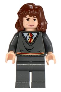 Hermione Granger - Gryffindor Stripe Torso, Dark Bluish Gray Legs, Sleeping / Awake Face
