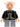 Goblin - Black Jacket, Light Bluish Gray Legs