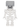 Skeleton, Minecraft - Flat Silver Helmet