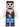 Minecraft Skin 3 - Pixelated, Reddish Brown Vest with Strap and Blue Jeans