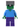 Zombie - Dark Purple Legs, Flat Silver Helmet