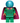 Mysterio - Light Bluish Gray Head, Satin Trans-Light Blue Helmet, Single Hole Cape
