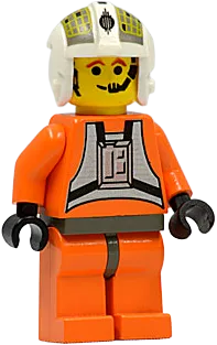 Rebel Pilot Y-wing (Jon 'Dutch' Vander, Gold Leader) - Yellow Head, Dark Gray Hips