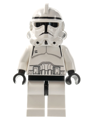Clone Trooper (Phase 2) - Black Head, Continuous Mouth