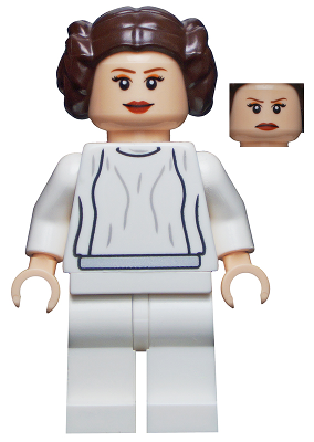 Princess Leia (White Dress, Big Eyelashes)