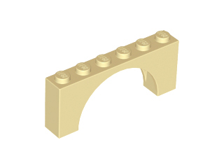 Arch 1 x 6 x 2 - Medium Thick Top without Reinforced Underside
