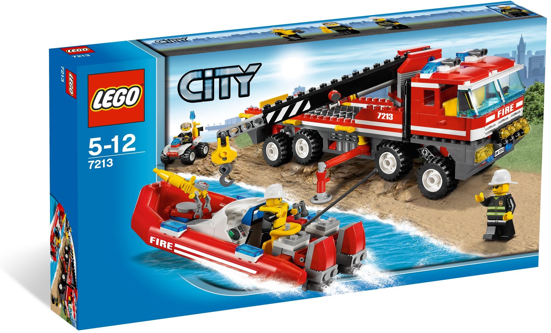 Lego City 7213 - Off-Road Fire Truck & Fireboat
