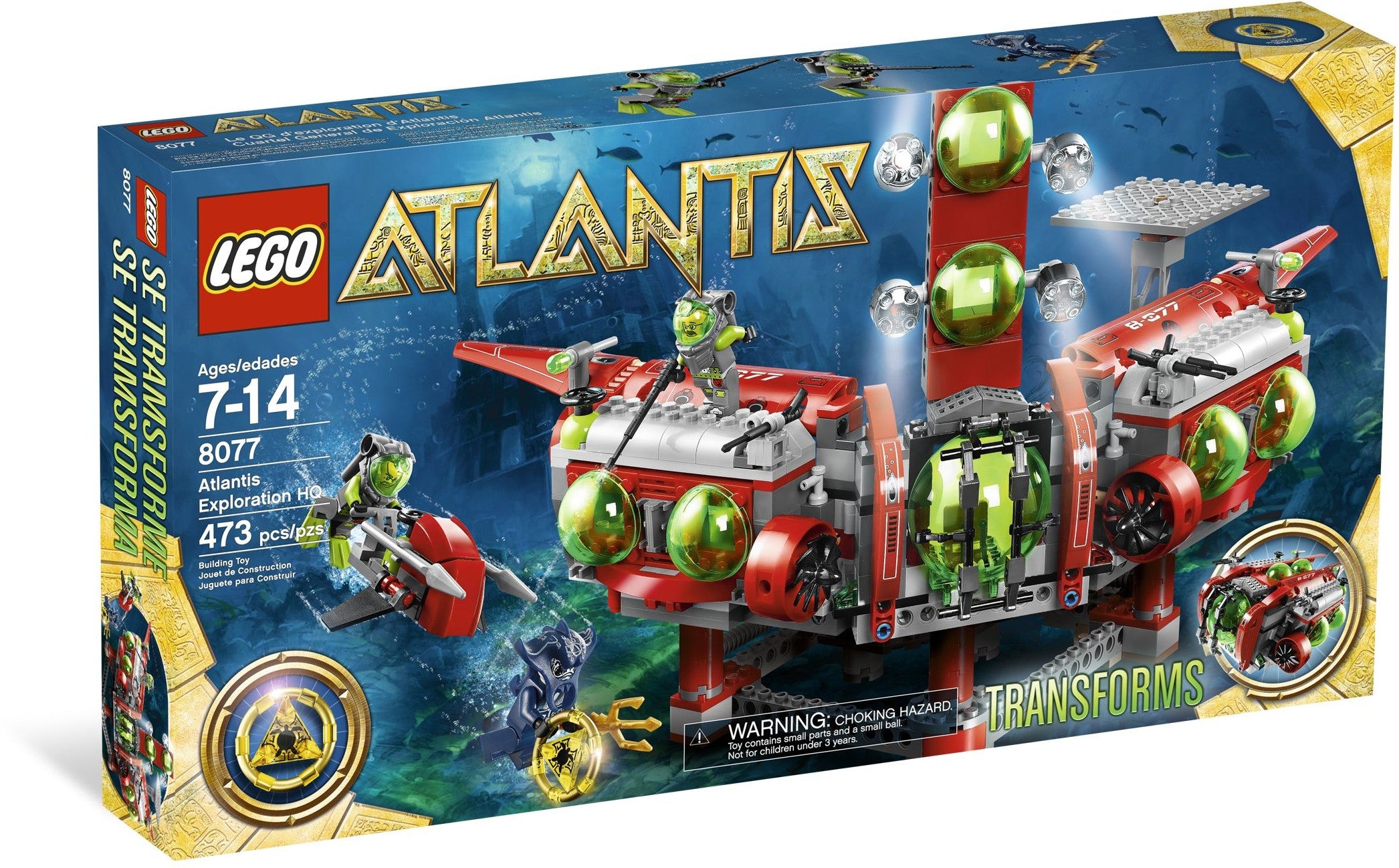 Lego Atlantis 8077 - Atlantis Exploration HQ