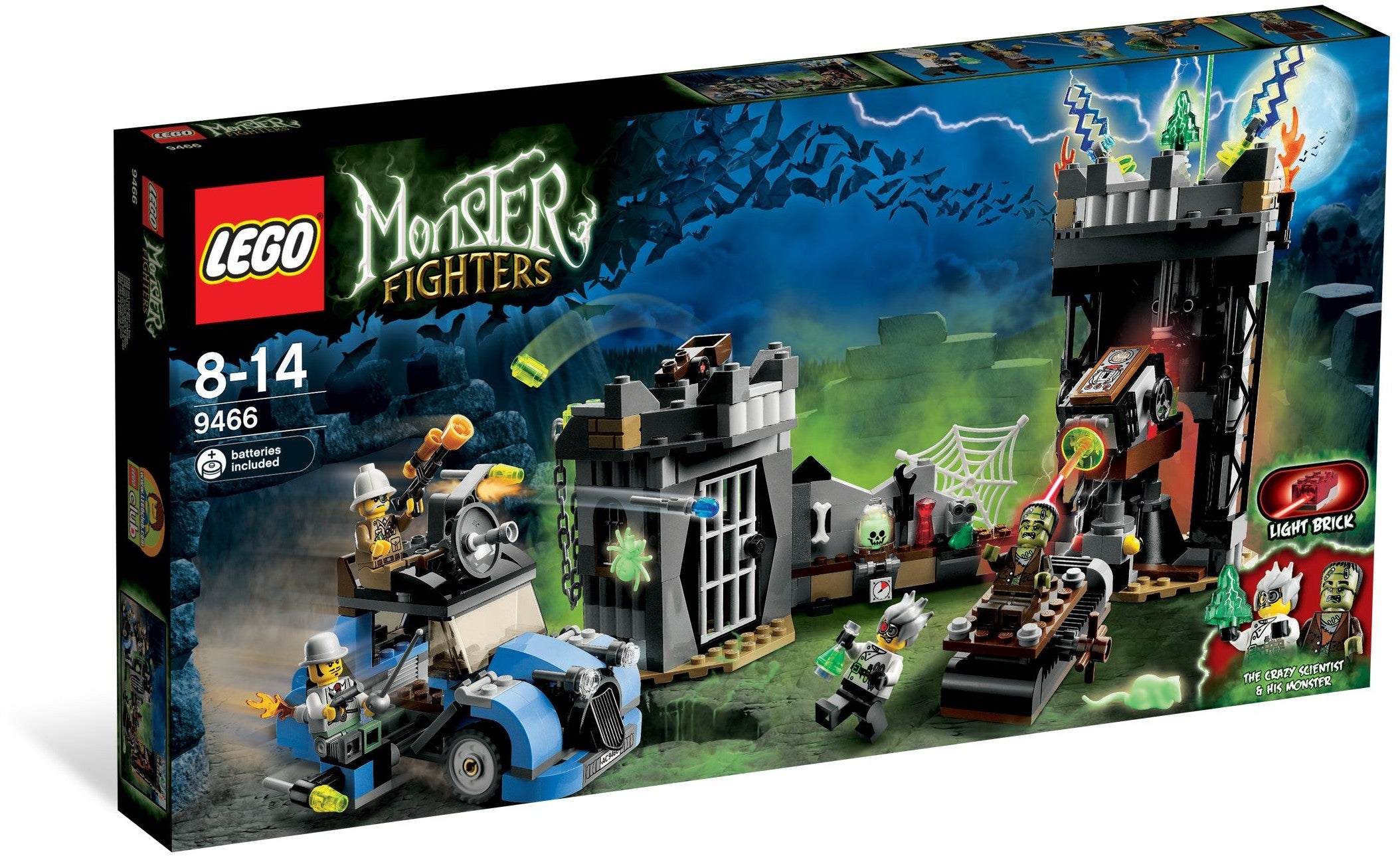 Lego Monster Fighters 9466 - Crazy Scientist & His Monster