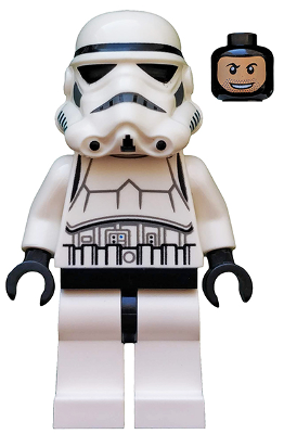 Imperial Stormtrooper - Printed Black Head, Dotted Mouth Helmet, Detailed Armor
