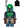 Mandalorian Tribe Warrior - Female, Dark Brown Cape, Green